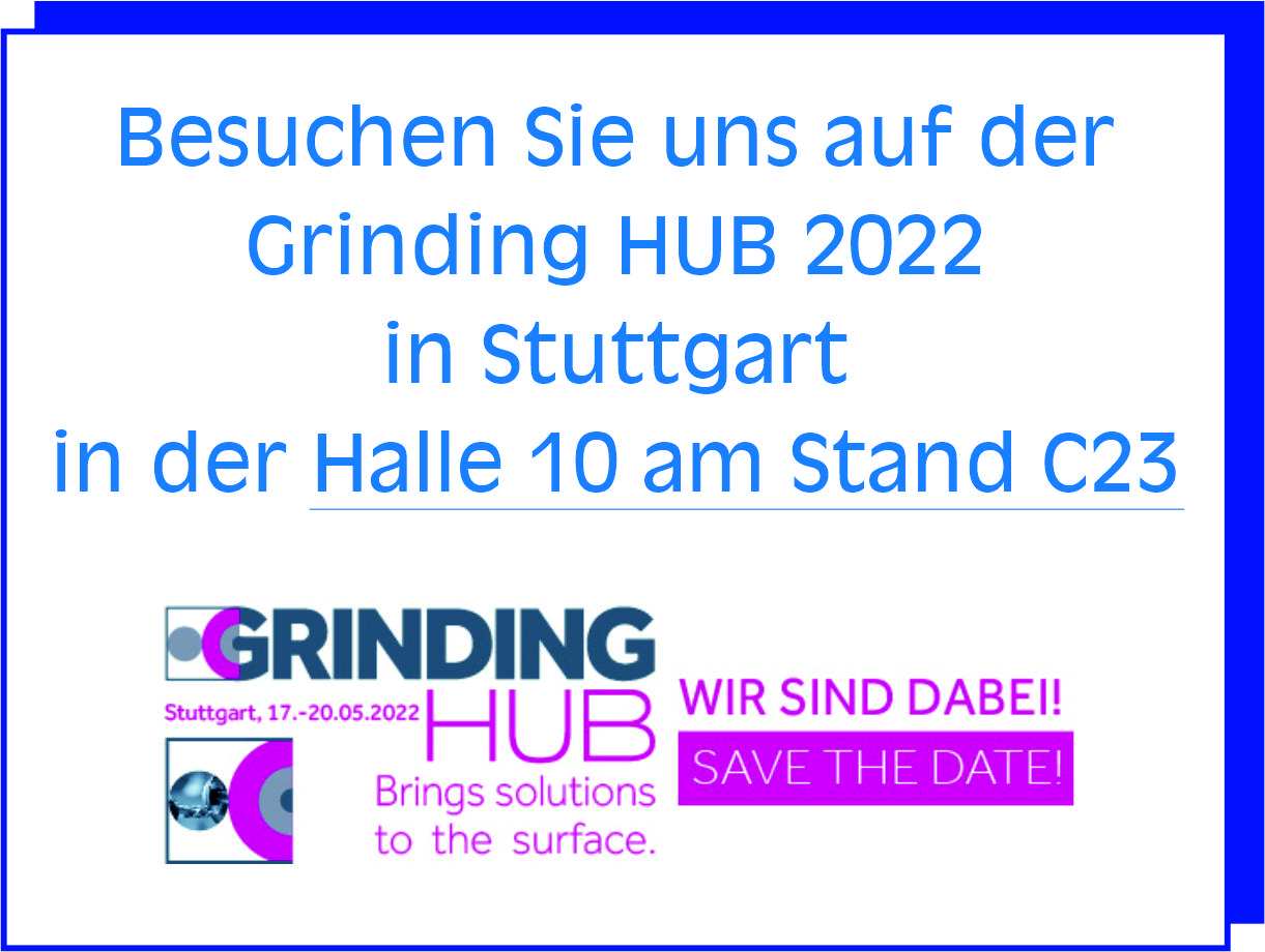 Grinding HUB 2022, Stuttgart, Messe, Aussteller, Halle 10 Stand C23,